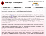 All Mangas Reader's options - Synchronization options